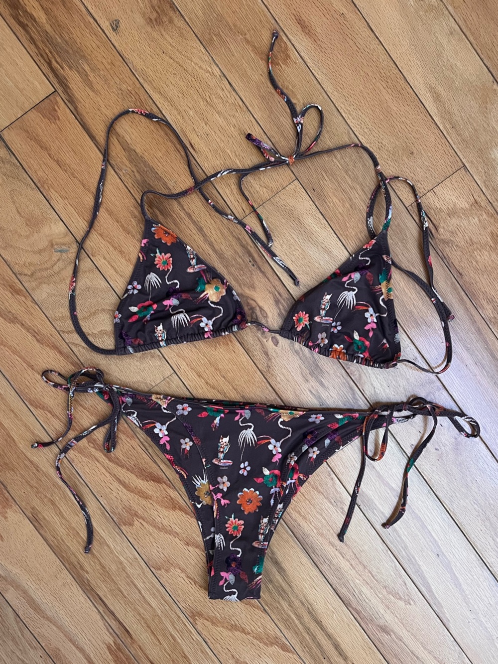 Bāben Bikini Set Surf Kitty